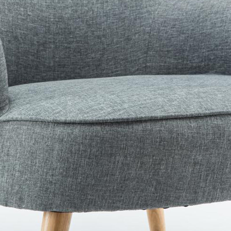 27.55"Wide*27.55"Deep Arm Chair with Square Arms, Basic Four Legs Clearhalo 'Accent Chairs' 'accent_chairs' 'Chairs & Seating' 'furn' 'furn_accent_chairs' 'Furniture' 'Living Room Furniture' 5301576