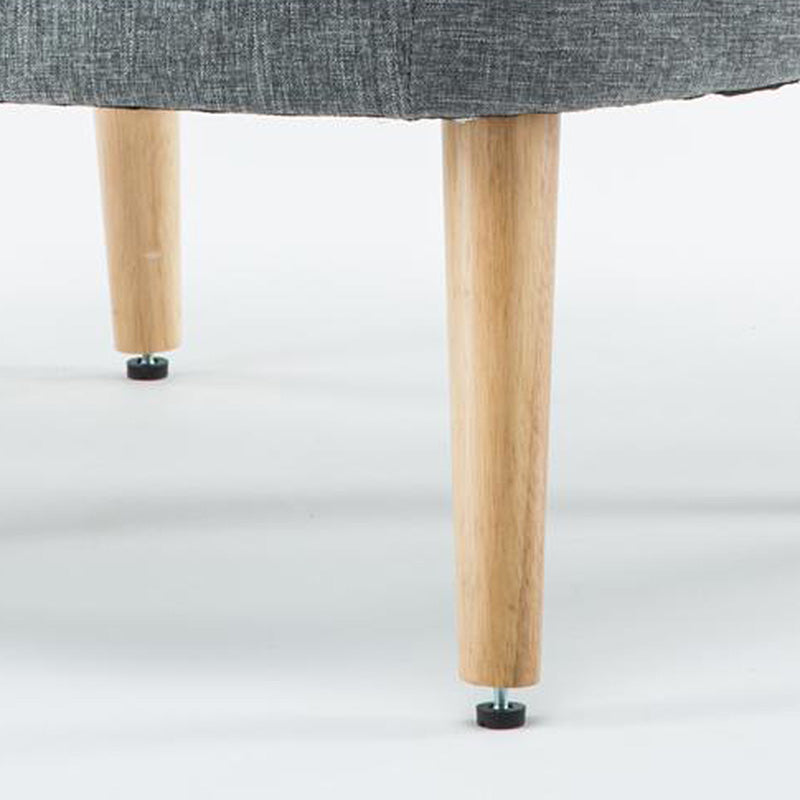 27.55"Wide*27.55"Deep Arm Chair with Square Arms, Basic Four Legs Clearhalo 'Accent Chairs' 'accent_chairs' 'Chairs & Seating' 'furn' 'furn_accent_chairs' 'Furniture' 'Living Room Furniture' 5301578