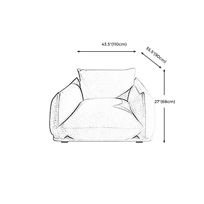 標準的なクッション1/2人のためのコンテンポラリースクエアアームセッテソファソファ