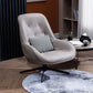 22.44"Wide*22.44"Deep Bonded Leather Armless Chair with Spider Base Grey Without Ottoman Clearhalo 'Accent Chairs' 'accent_chairs' 'Chairs & Seating' 'furn' 'furn_accent_chairs' 'Furniture' 'Living Room Furniture' 5301708