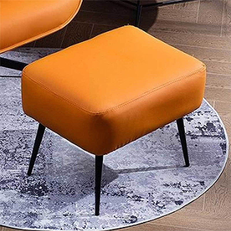 22.44"Wide*22.44"Deep Bonded Leather Armless Chair with Spider Base Clearhalo 'Accent Chairs' 'accent_chairs' 'Chairs & Seating' 'furn' 'furn_accent_chairs' 'Furniture' 'Living Room Furniture' 5301709