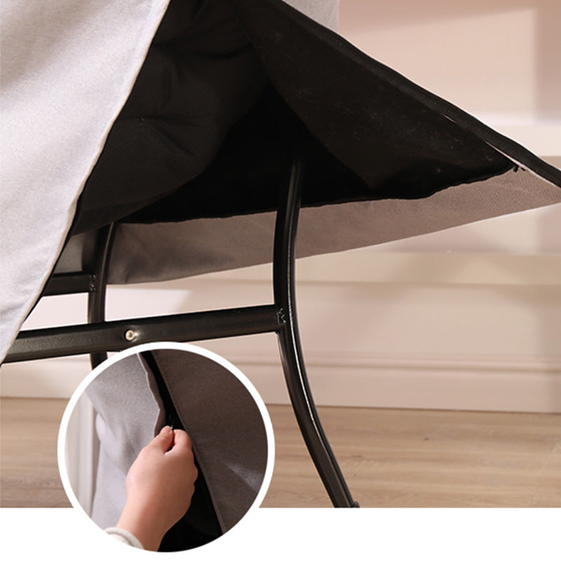 29.52 "W*27.55" D Silla de brazo de mezcla de algodón con cuatro patas negras básicas, brazos acampanados