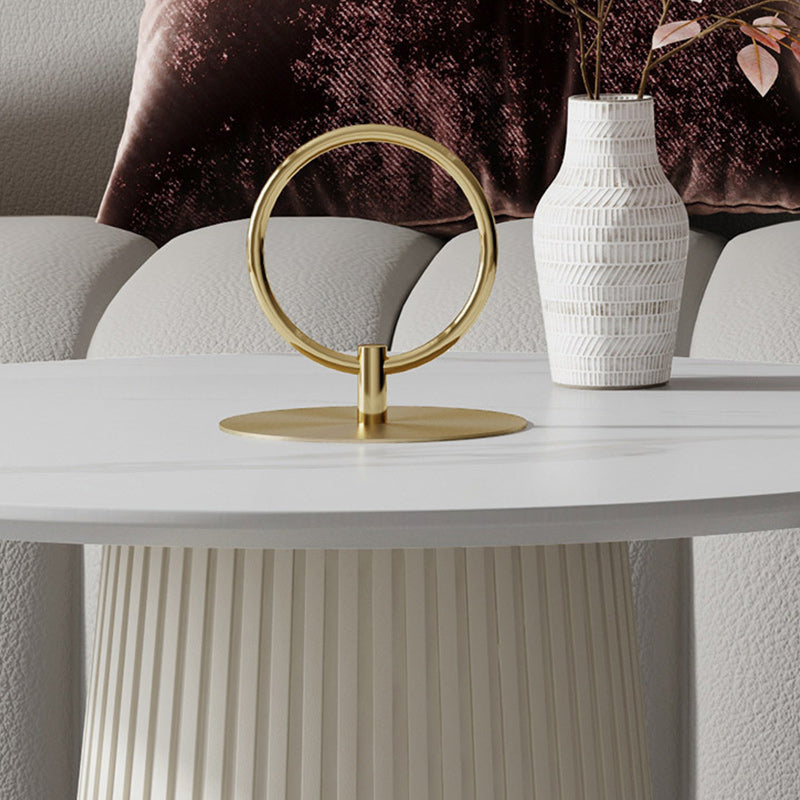 Pedestal End Table Modern Round Side End Table for Living Room Clearhalo 'Coffee & Accent Tables' 'End & Side Tables' 'end_side_tables' 'furn' 'furn_end_side_tables' 'Furniture' 'Living Room Furniture' 5301866