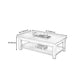 Modern Style Solid Wood Top Walnut/wood Color Rectangular Coffee Table