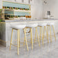 Modern Backrest Armless Counter Stool Plastic Bar Stool with Metal 4 Legs Clearhalo 'Bar Furniture' 'Bar Stools' 'bar_stools' 'furn' 'furn_bar_stools' 'Furniture' 'Kitchen & Dining Furniture' 5302386