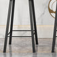 Modern Backrest Armless Counter Stool Plastic Bar Stool with Metal 4 Legs Clearhalo 'Bar Furniture' 'Bar Stools' 'bar_stools' 'furn' 'furn_bar_stools' 'Furniture' 'Kitchen & Dining Furniture' 5302393