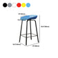 Modern Backrest Armless Counter Stool Plastic Bar Stool with Metal 4 Legs Clearhalo 'Bar Furniture' 'Bar Stools' 'bar_stools' 'furn' 'furn_bar_stools' 'Furniture' 'Kitchen & Dining Furniture' 5302412