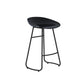 Contemporary Bar Stool Plastic Counter Bar Stool with Metal Legs Clearhalo 'Bar Furniture' 'Bar Stools' 'bar_stools' 'furn' 'furn_bar_stools' 'Furniture' 'furniture_bar_stools' 'Kitchen & Dining Furniture' 5302489