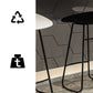 Contemporary Bar Stool Plastic Counter Bar Stool with Metal Legs Clearhalo 'Bar Furniture' 'Bar Stools' 'bar_stools' 'furn' 'furn_bar_stools' 'Furniture' 'furniture_bar_stools' 'Kitchen & Dining Furniture' 5302497