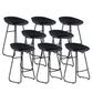 Contemporary Bar Stool Plastic Counter Bar Stool with Metal Legs Black 8 Piece Set Counter Stool(26"H) Clearhalo 'Bar Furniture' 'Bar Stools' 'bar_stools' 'furn' 'furn_bar_stools' 'Furniture' 'furniture_bar_stools' 'Kitchen & Dining Furniture' 5302516