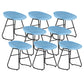 Contemporary Bar Stool Plastic Counter Bar Stool with Metal Legs Blue 8 Piece Set Short Stool(18"H) Clearhalo 'Bar Furniture' 'Bar Stools' 'bar_stools' 'furn' 'furn_bar_stools' 'Furniture' 'furniture_bar_stools' 'Kitchen & Dining Furniture' 5302520