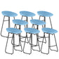 Contemporary Bar Stool Plastic Counter Bar Stool with Metal Legs Blue 8 Piece Set Counter Stool(26"H) Clearhalo 'Bar Furniture' 'Bar Stools' 'bar_stools' 'furn' 'furn_bar_stools' 'Furniture' 'furniture_bar_stools' 'Kitchen & Dining Furniture' 5302522