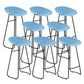 Contemporary Bar Stool Plastic Counter Bar Stool with Metal Legs Blue 8 Piece Set Bar Stool(30"H) Clearhalo 'Bar Furniture' 'Bar Stools' 'bar_stools' 'furn' 'furn_bar_stools' 'Furniture' 'furniture_bar_stools' 'Kitchen & Dining Furniture' 5302524