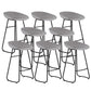 Contemporary Bar Stool Plastic Counter Bar Stool with Metal Legs Grey 8 Piece Set Counter Stool(26"H) Clearhalo 'Bar Furniture' 'Bar Stools' 'bar_stools' 'furn' 'furn_bar_stools' 'Furniture' 'furniture_bar_stools' 'Kitchen & Dining Furniture' 5302528