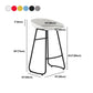 Contemporary Bar Stool Plastic Counter Bar Stool with Metal Legs Clearhalo 'Bar Furniture' 'Bar Stools' 'bar_stools' 'furn' 'furn_bar_stools' 'Furniture' 'furniture_bar_stools' 'Kitchen & Dining Furniture' 5302532