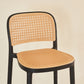 Modern Backrest Armless Counter Stool Plastic Hight Stool with 4 Legs
