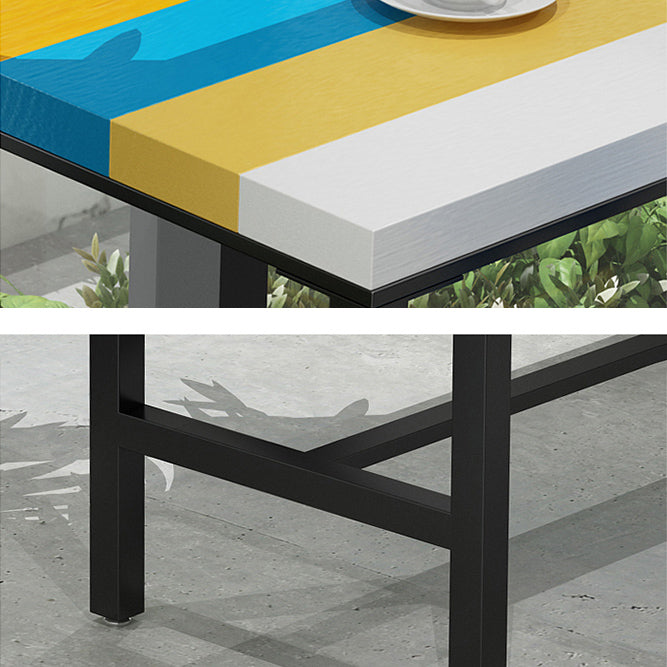 Moderne 1/5/9 Stück Stangen Tisch Set Rechteck Kiefer Holzschalter mit hohen Stühlen