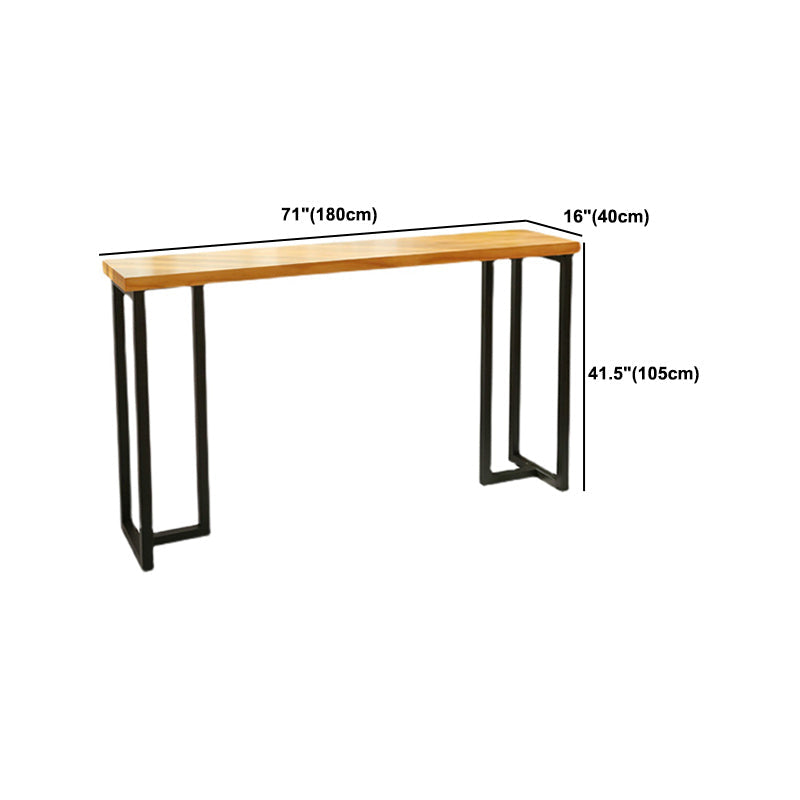 Rectangle Rectangle Table de table de barres massifs 1/4/7