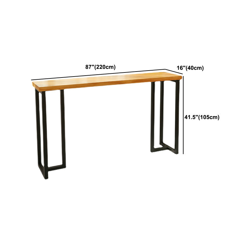 Rectangle Rectangle Table de table de barres massifs 1/4/7
