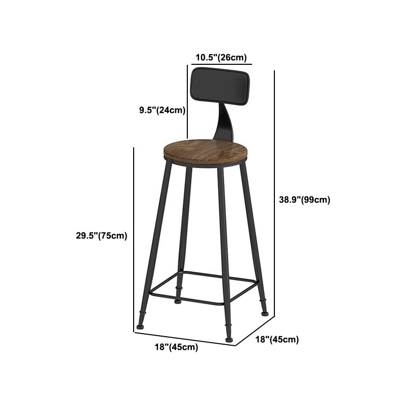 Industriel 1/3 pièces Table de barre de barre Rectangle Table de comptoir en bois de pin avec tabourets hauts