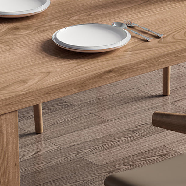 Set da pranzo moderno Tavolo da pranzo rettangolare in legno di pino da 1/4/5/7 pezzi per sala da pranzo