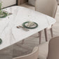 Juego de comedor moderno de piedra sinterizada, juego de comedor rectangular de 1/2/5/7 piezas