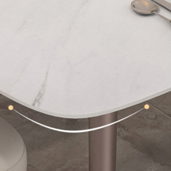 Juego de comedor moderno de piedra sinterizada, juego de comedor rectangular de 1/2/5/7 piezas