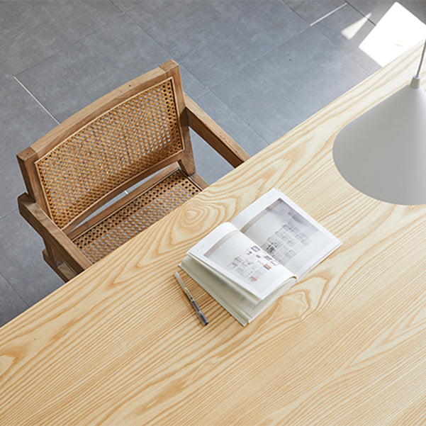 Modern 1/2/5 Pieces Dining Set Rectangle Pine Wood Dining Table for Dining Room