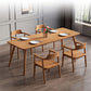 Modern 1/4/5/7 Pieces Dining Set Rectangle Pine Wood Dining Table for Dining Room Kitchen 5 Pieces: Table, 4 Light Brown Chairs Clearhalo 'Dining Room Sets' 'Dining Tables & Seating' 'dining_room_set' 'furn' 'furn_dining_room_set' 'Furniture' 'Kitchen & Dining Furniture' 5303117