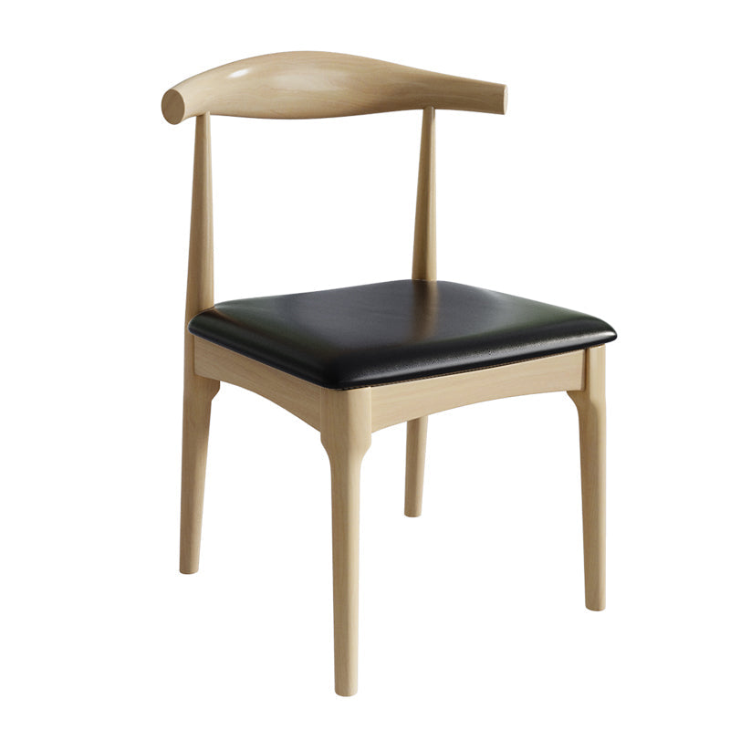 Modern 1/7 Pieces Dining Set Rectangle Pine Wood Dining Table for Dining Room 1 Black Chair Clearhalo 'Dining Room Sets' 'Dining Tables & Seating' 'dining_room_set' 'furn' 'furn_dining_room_set' 'Furniture' 'Kitchen & Dining Furniture' 5303171