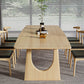 Modern 1/7 Pieces Dining Set Rectangle Pine Wood Dining Table for Dining Room Clearhalo 'Dining Room Sets' 'Dining Tables & Seating' 'dining_room_set' 'furn' 'furn_dining_room_set' 'Furniture' 'Kitchen & Dining Furniture' 5303180