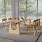 Modern 1/7 Pieces Dining Set Rectangle Pine Wood Dining Table for Dining Room Clearhalo 'Dining Room Sets' 'Dining Tables & Seating' 'dining_room_set' 'furn' 'furn_dining_room_set' 'Furniture' 'Kitchen & Dining Furniture' 5303181
