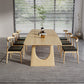 Modern 1/7 Pieces Dining Set Rectangle Pine Wood Dining Table for Dining Room Clearhalo 'Dining Room Sets' 'Dining Tables & Seating' 'dining_room_set' 'furn' 'furn_dining_room_set' 'Furniture' 'Kitchen & Dining Furniture' 5303184