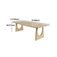 Modern 1/7 Pieces Dining Set Rectangle Pine Wood Dining Table for Dining Room Clearhalo 'Dining Room Sets' 'Dining Tables & Seating' 'dining_room_set' 'furn' 'furn_dining_room_set' 'Furniture' 'Kitchen & Dining Furniture' 5303187