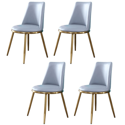 Nordic Glam Sintered Stone Dining Rectangle Table Set 1/4/5/6/7 Pieces Dining Set 4 Blue Chairs Clearhalo 'Dining Room Sets' 'Dining Tables & Seating' 'dining_room_set' 'furn' 'furn_dining_room_set' 'Furniture' 'Kitchen & Dining Furniture' 5303195