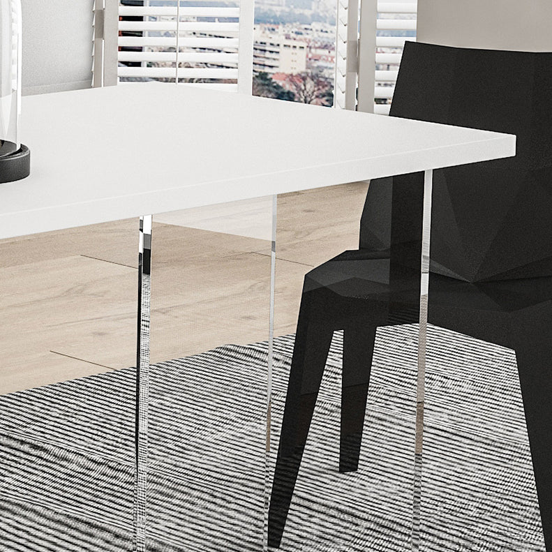 キッチン用の木製カウンターテーブルの特殊ダイニングテーブルのモダンピンク