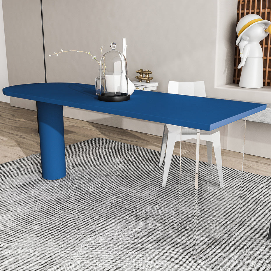 キッチン用の木製カウンターテーブルの特殊ダイニングテーブルのモダンピンク