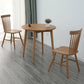 Round Dining Table Natural Contemporary Style Solid Wood Dinner Table for Home Kitchen
