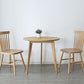 Round Dining Table Natural Contemporary Style Solid Wood Dinner Table for Home Kitchen