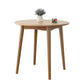 Round Dining Table Natural Contemporary Style Solid Wood Dinner Table for Home Kitchen