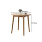 Round Dining Table Natural Contemporary Style Solid Wood Dinner Table for Home Kitchen