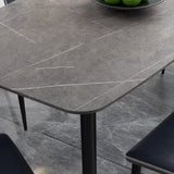 Table à manger de style contemporain rectangle salle à manger pour la maison de cuisine