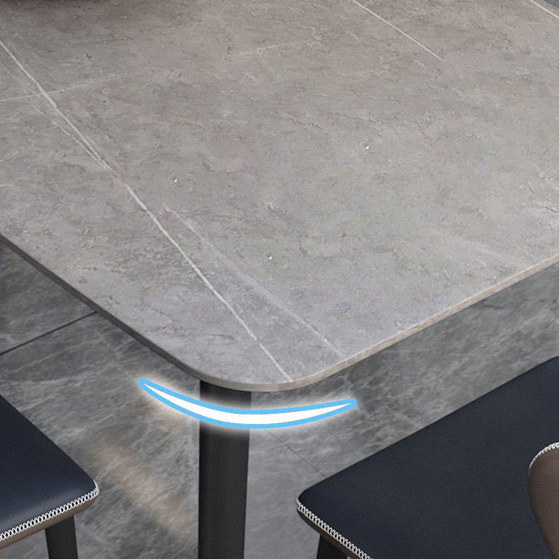 Table à manger de style contemporain rectangle salle à manger pour la maison de cuisine