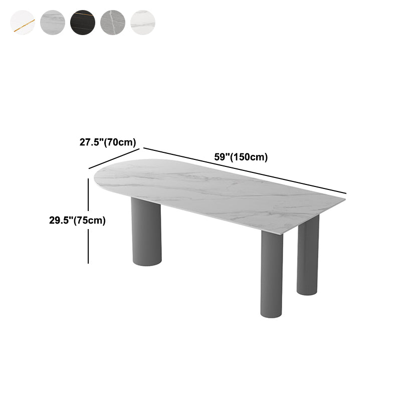 Stone Dining Room Collection Modern Style 3 Legs Furniture for Home