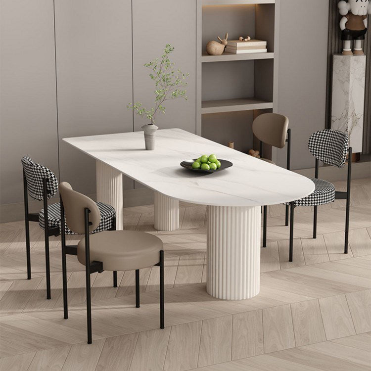 Contemporary Style Dining Table 3 Legs for Dining Room Kitchen Home Furniture