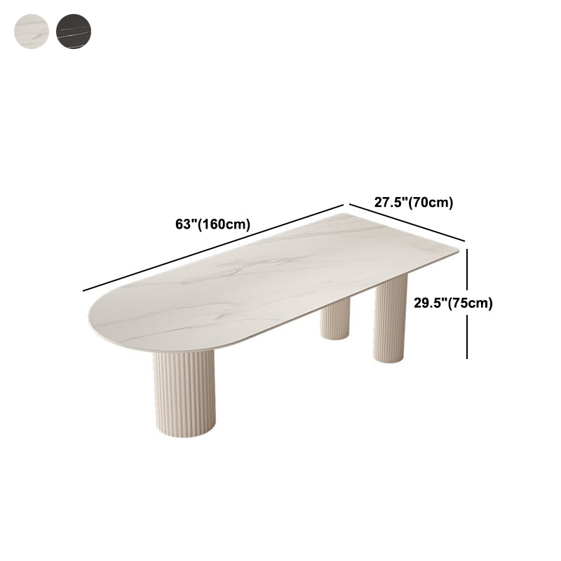 Contemporary Style Dining Table 3 Legs for Dining Room Kitchen Home Furniture