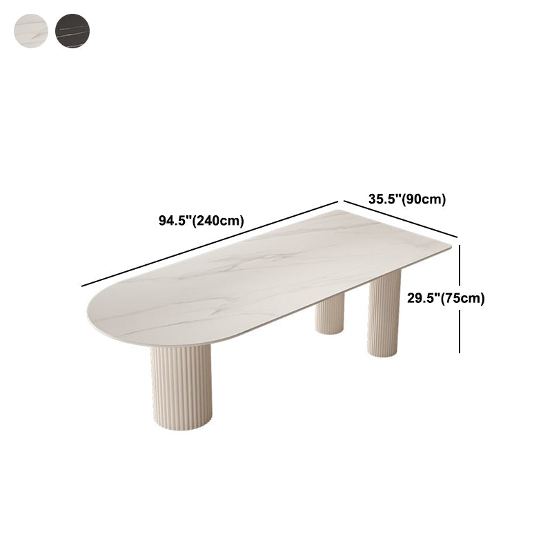 Contemporary Style Dining Table 3 Legs for Dining Room Kitchen Home Furniture