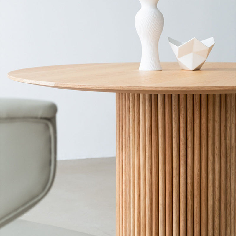 Table à manger ronde en bois massif de Style moderne, pour la cuisine, meubles de maison