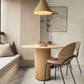 Table à manger ronde en bois massif de Style moderne, pour la cuisine, meubles de maison