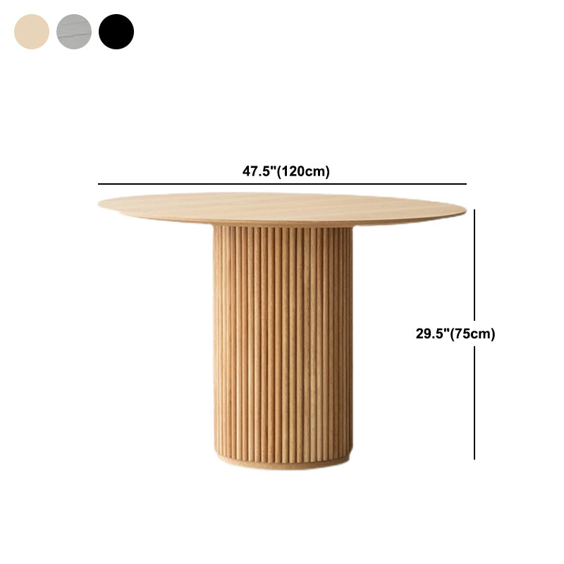 Table à manger ronde en bois massif de Style moderne, pour la cuisine, meubles de maison